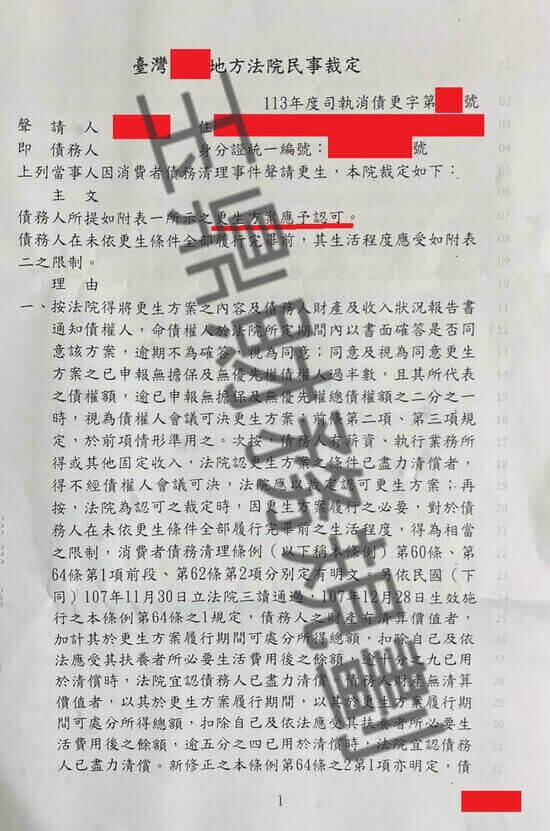 債務更生